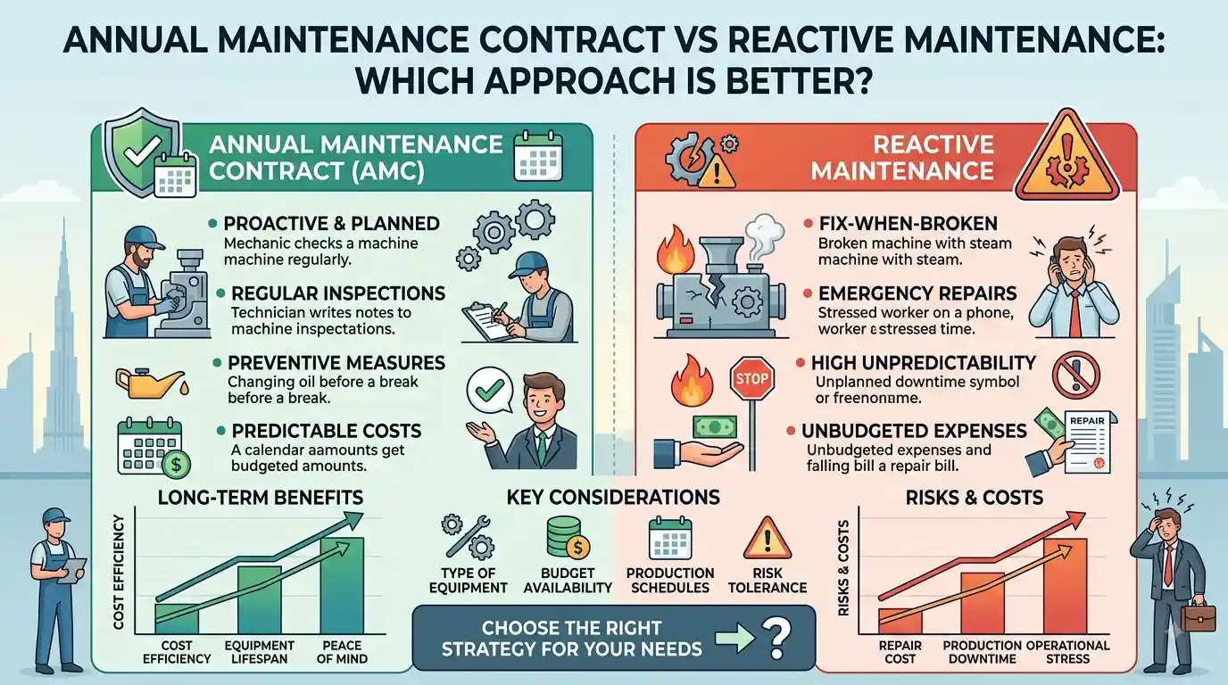Annual Maintenance Contract vs Reactive Maintenance: Which Approach Is Better?